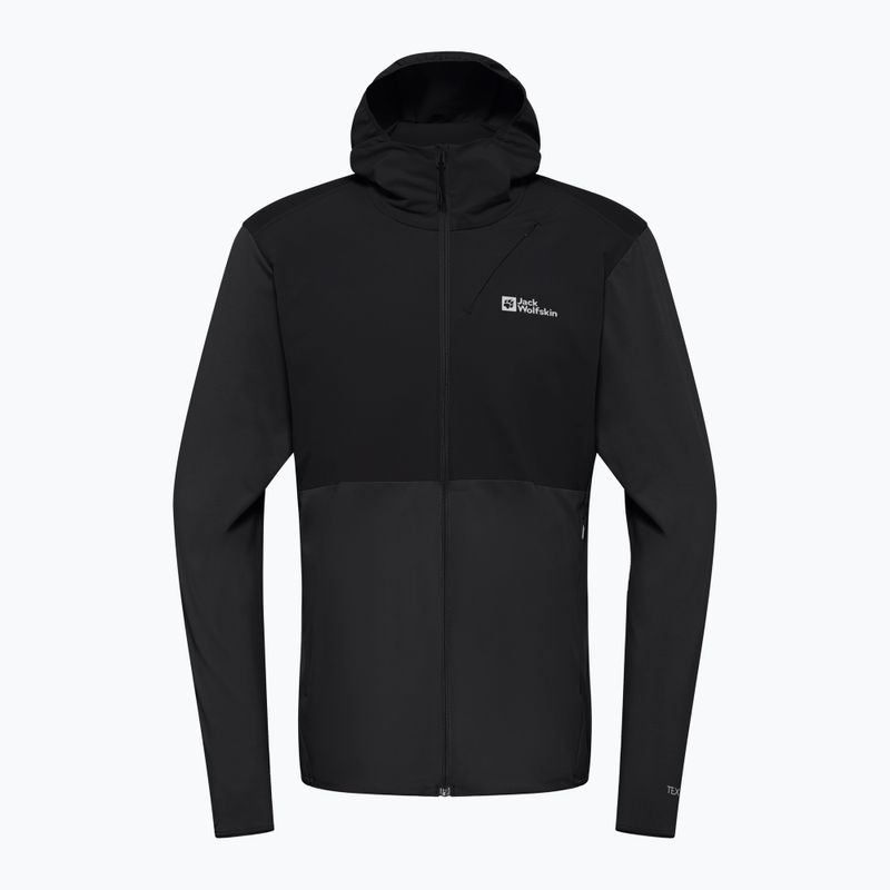 Trekking Hoodie Sweatshirt Herren Jack Wolfskin Prelight Trail Hoody black 7