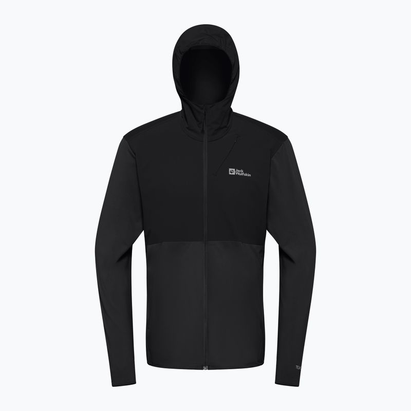 Trekking Hoodie Sweatshirt Herren Jack Wolfskin Prelight Trail Hoody black 8