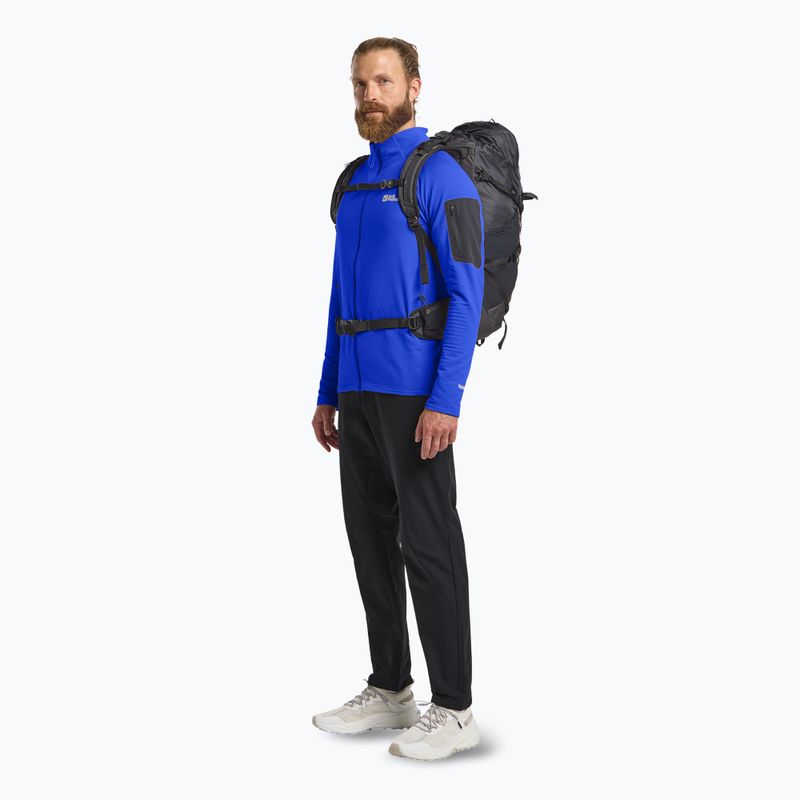 Trekking Hoodie Sweatshirt Herren Jack Wolfskin Prelight Full Zip vibrant blue 2