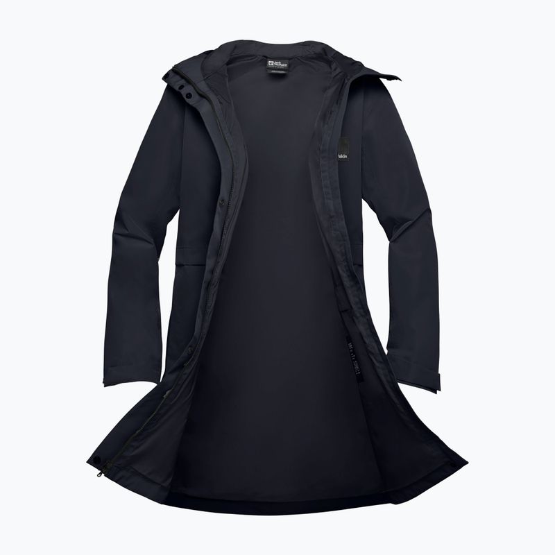 Regenmantel Damen Jack Wolfskin Terraview 2L dark navy 10