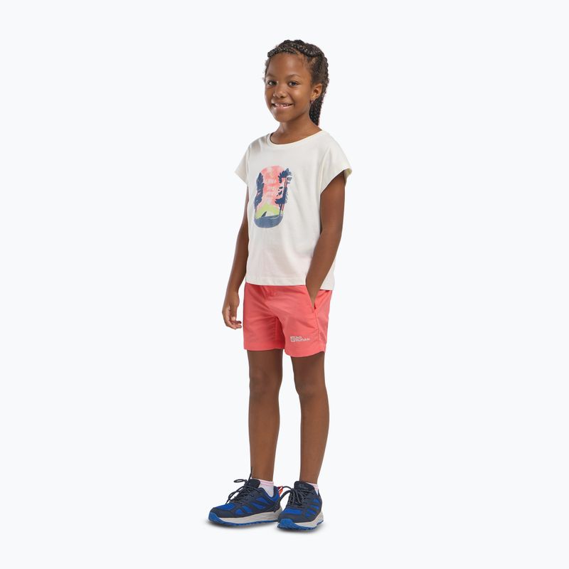 Jack Wolfskin Kinder-T-Shirt Graphic print Baumwolle weiß 2