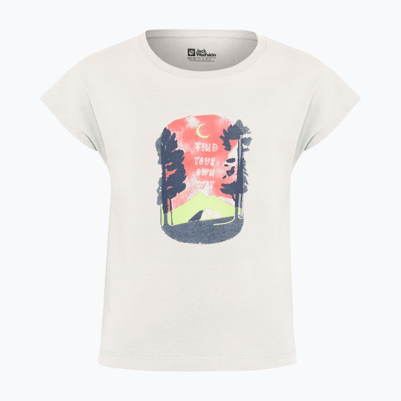 Jack Wolfskin Kinder-T-Shirt Graphic print Baumwolle weiß 4