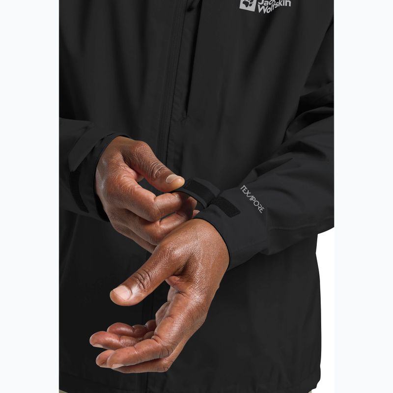 Regenjacke Herren Jack Wolfskin Tempest 2l black 6