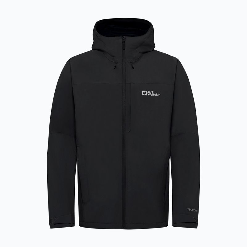 Regenjacke Herren Jack Wolfskin Tempest 2l black 8