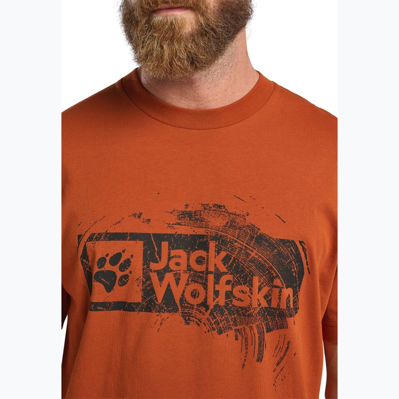 Shirt Herren Jack Wolfskin Jack Wolfskin Brand T burnt orange 4