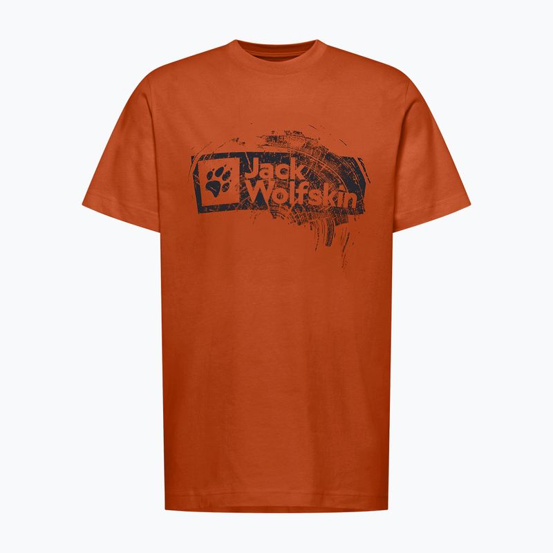 Shirt Herren Jack Wolfskin Jack Wolfskin Brand T burnt orange 5