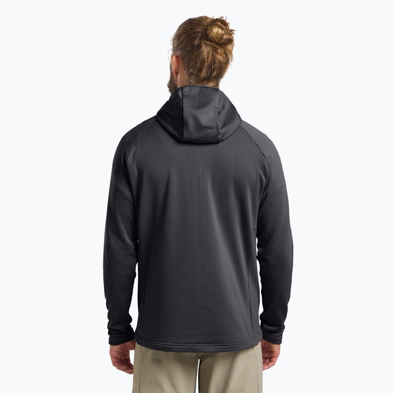 Fleece Sweatshirt Herren Jack Wolfskin Kolbenberg Hooded Full Zip phantom 3