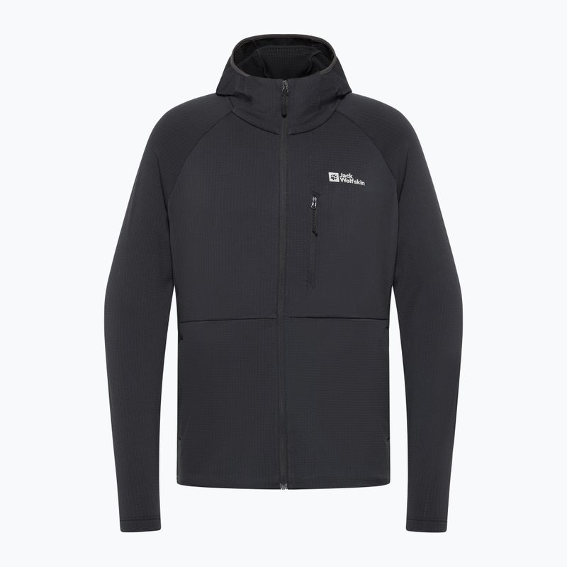 Fleece Sweatshirt Herren Jack Wolfskin Kolbenberg Hooded Full Zip phantom 8