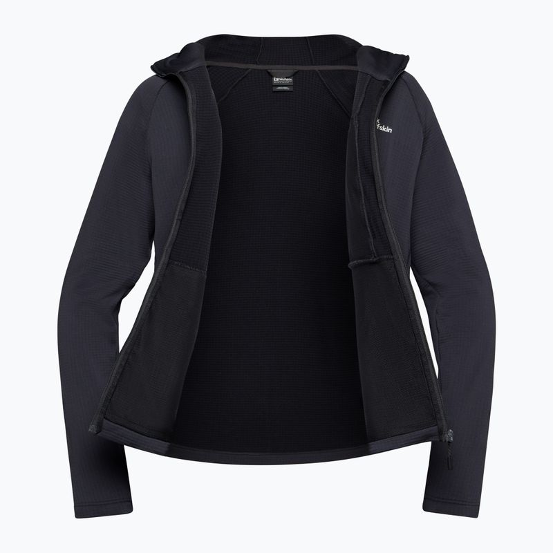 Fleece Sweatshirt Herren Jack Wolfskin Kolbenberg Hooded Full Zip phantom 11