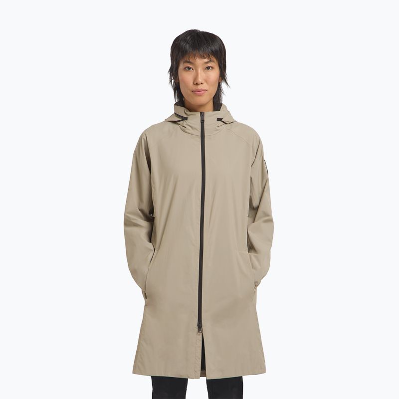 Regenmantel Damen Jack Wolfskin Wellse stone