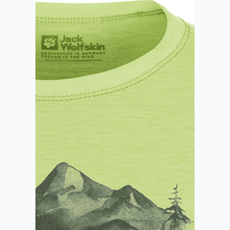 Shirt Kinder Jack Wolfskin Hiking Graphic T print cool matcha 7