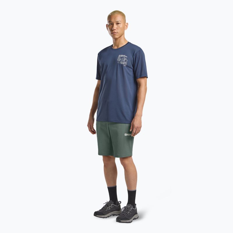 Jack Wolfskin Herren-Trekking-Shorts Hikeout schiefergrün 2