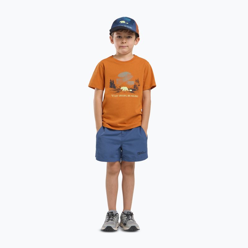 Jack Wolfskin Kinder-T-Shirt Graphic Cotton T print soft amber 2