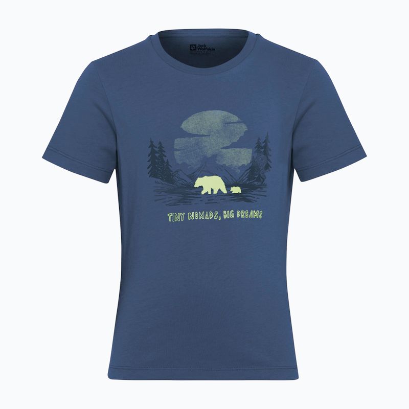 Jack Wolfskin Kinder-T-Shirt Graphic Cotton T print Abendhimmel 8