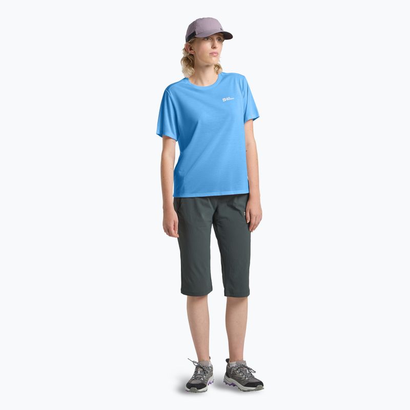 Jack Wolfskin Damen-Trekking-T-Shirt Vonnan mittelblau 2