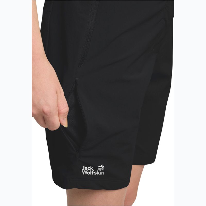Jack Wolfskin Damen-Trekking-Shorts Hikeout schwarz 6