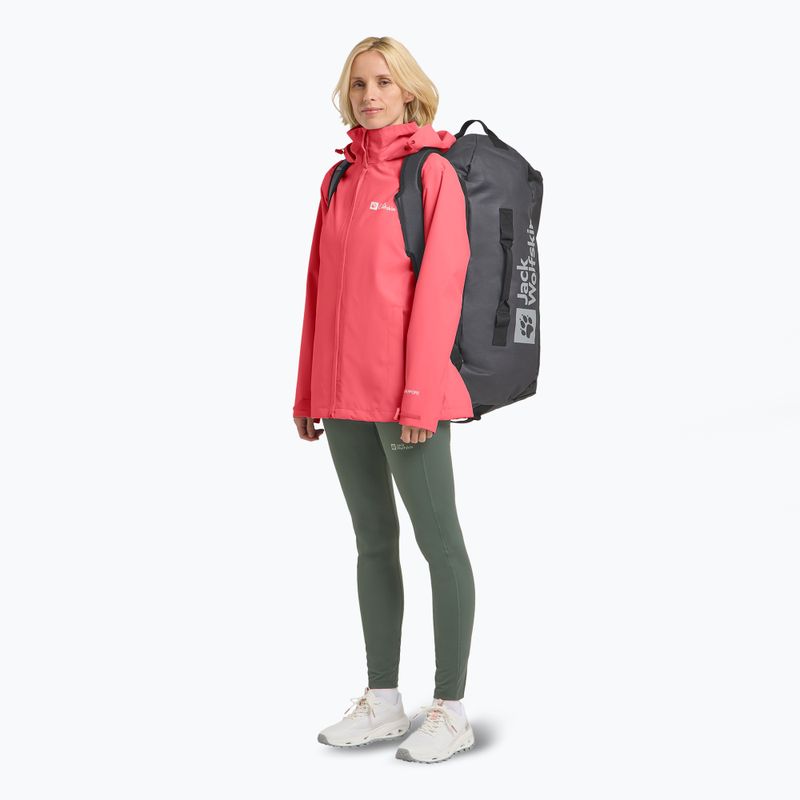 Jack Wolfskin Damen Regenjacke Trailtime 2L sunset coral 2