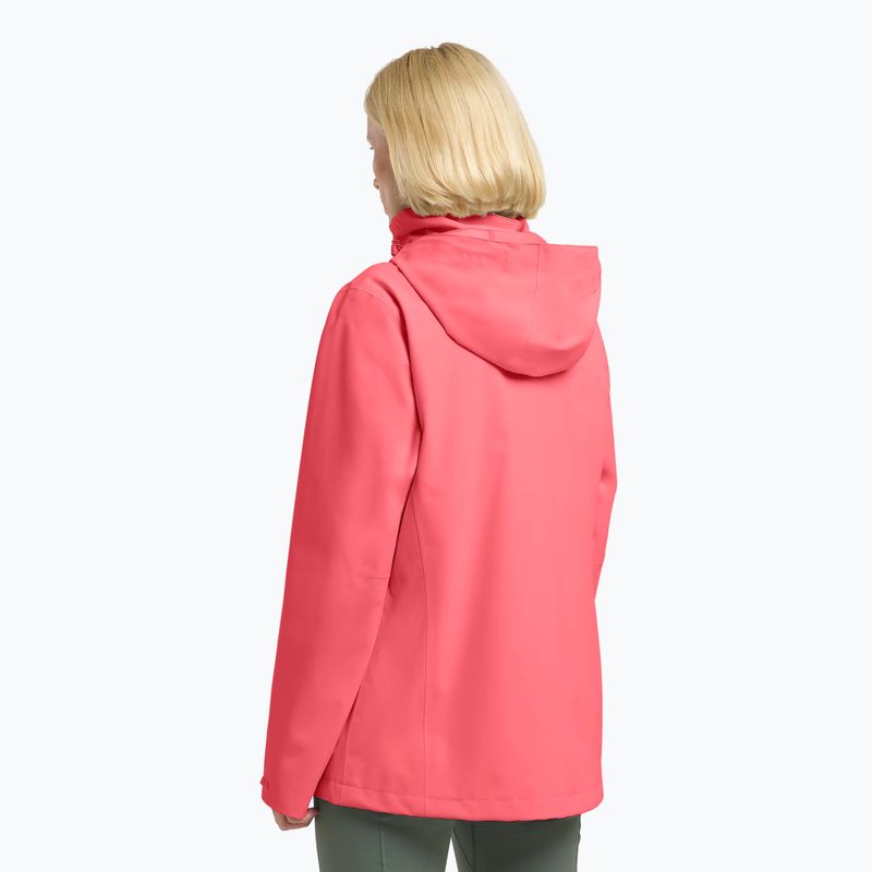 Jack Wolfskin Damen Regenjacke Trailtime 2L sunset coral 3