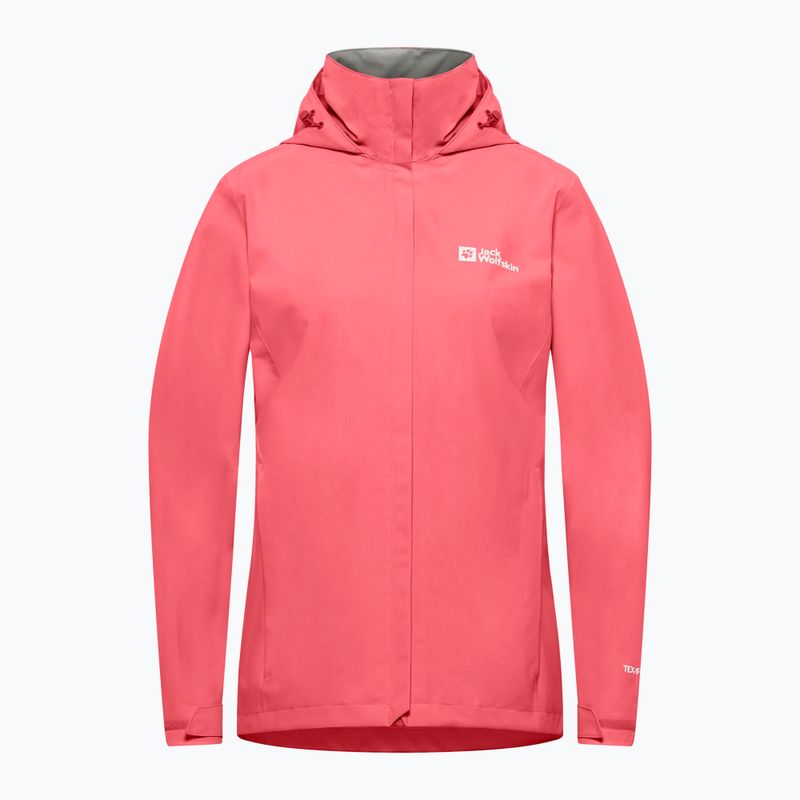 Jack Wolfskin Damen Regenjacke Trailtime 2L sunset coral 8