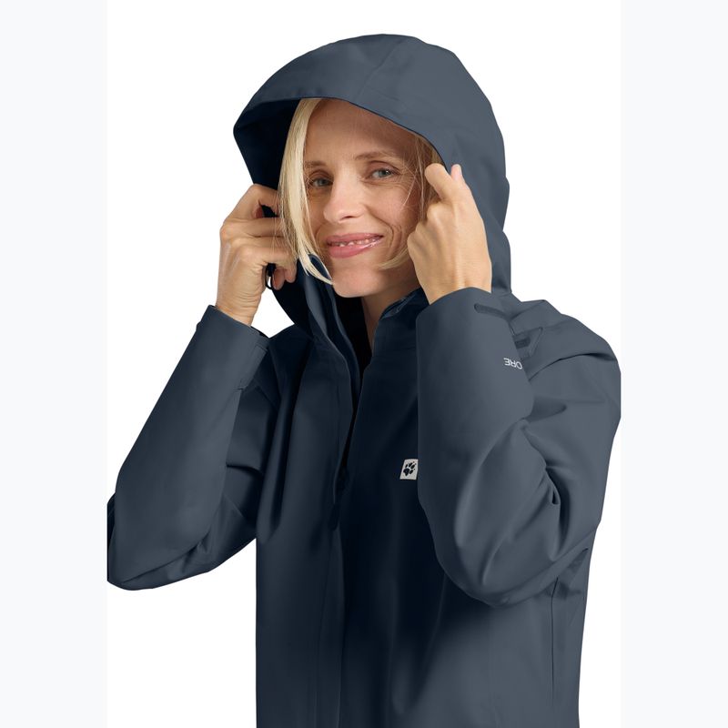 Regenjacke Damen Jack Wolfskin Trailtime 2L midnight sky 5