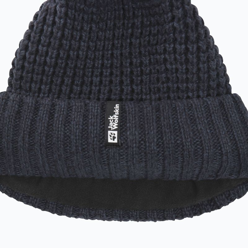 Wintermütze Damen Jack Wolfskin Medley Knit Beanie dark navy 3