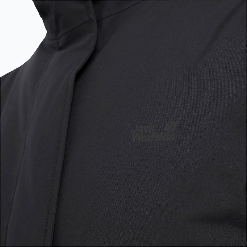 Damen gefütterte Jacke Jack Wolfskin Wintertide schwarz 5
