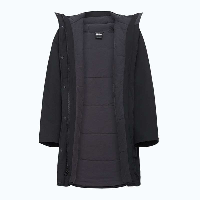 Damen gefütterte Jacke Jack Wolfskin Wintertide schwarz 9