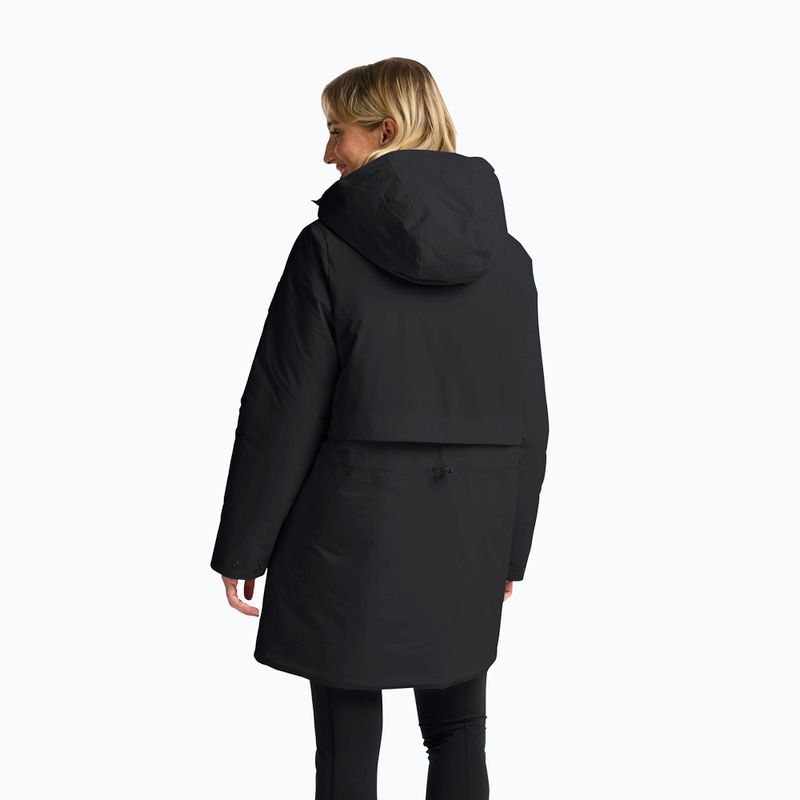 Damen warme Jacke Jack Wolfskin Frost Haven schwarz 3