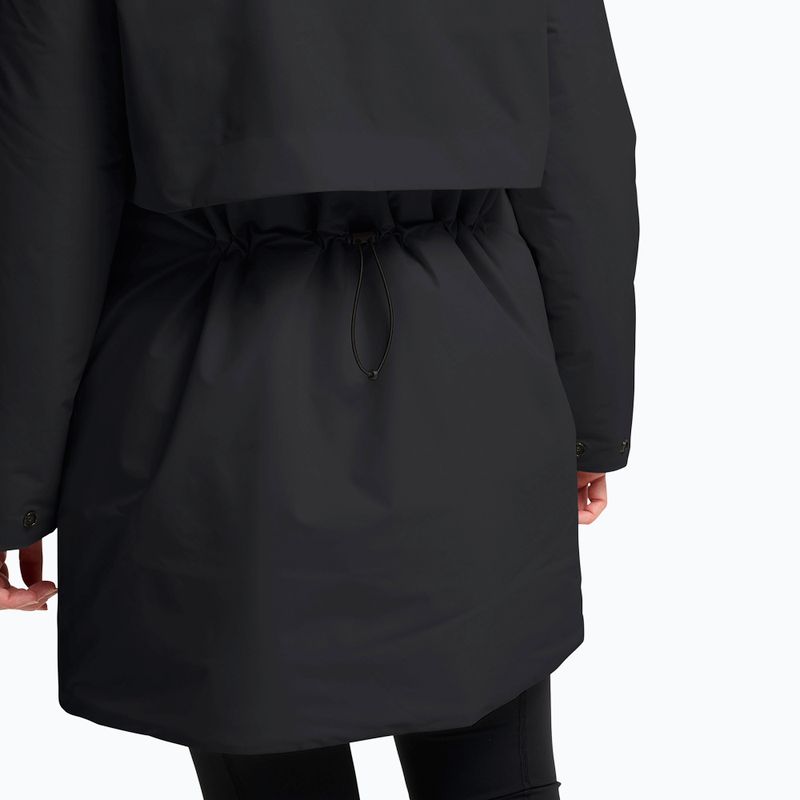 Damen warme Jacke Jack Wolfskin Frost Haven schwarz 5
