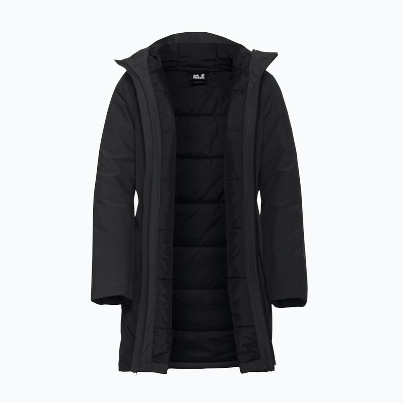 Damen warme Jacke Jack Wolfskin Frost Haven schwarz 9