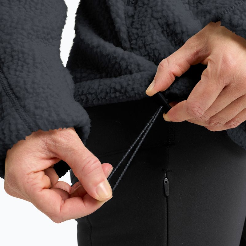 Fleece Hoodie Sweatshirt Damen Jack Wolfskin Cradle Mountain Pile Full Zip phantom 6