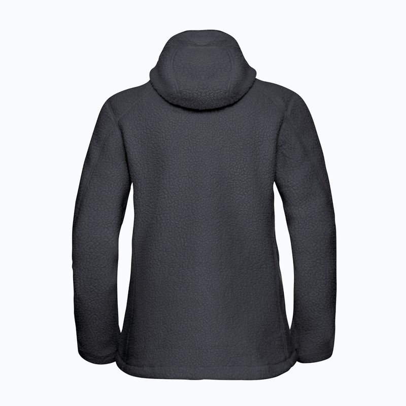 Fleece Hoodie Sweatshirt Damen Jack Wolfskin Cradle Mountain Pile Full Zip phantom 8