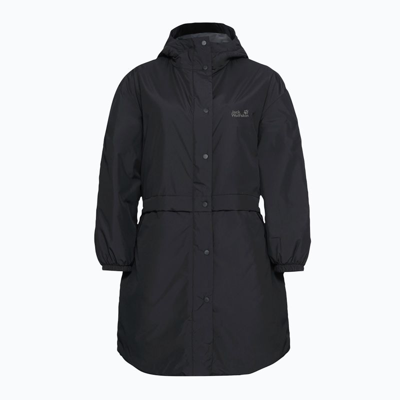 Damen gefütterte Jacke Jack Wolfskin Altay schwarz 7