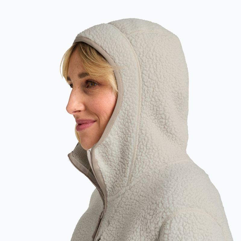 Fleece Hoodie Sweatshirt Damen Jack Wolfskin Cradle Mountain Pile Full Zip pale sand 4