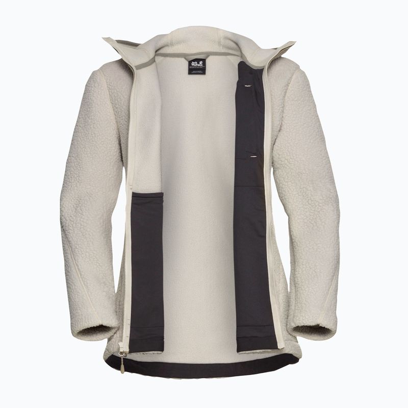 Fleece Hoodie Sweatshirt Damen Jack Wolfskin Cradle Mountain Pile Full Zip pale sand 9