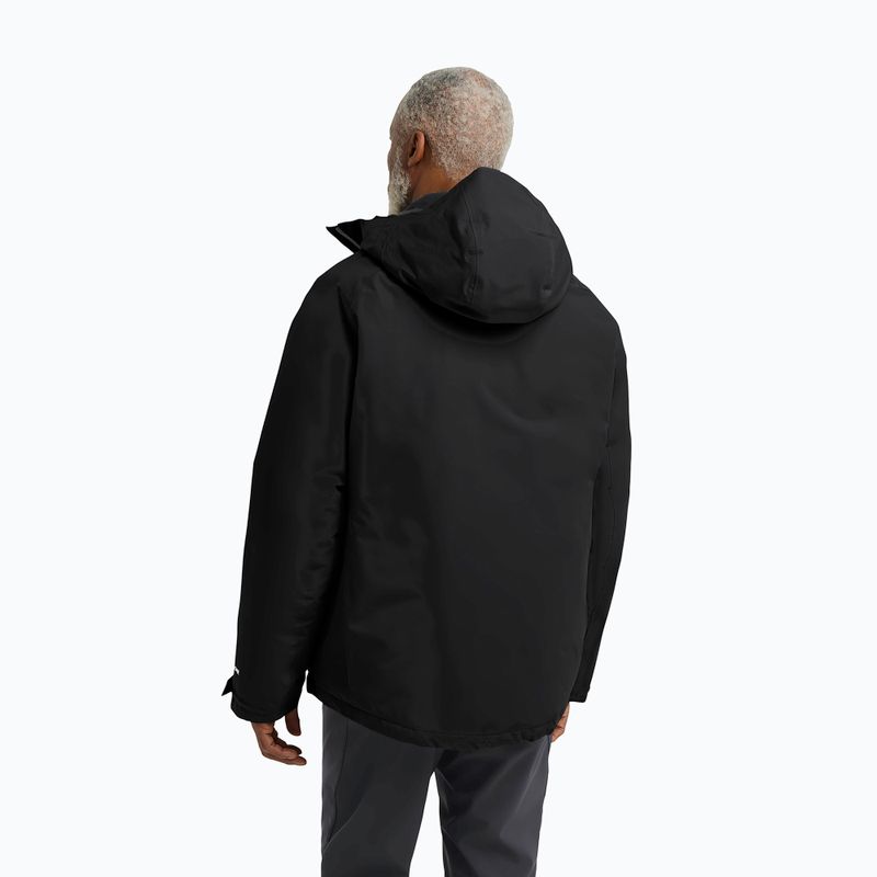 Herren-Regenjacke Jack Wolfskin Icecape 2L Down Ins Rds schwarz 3
