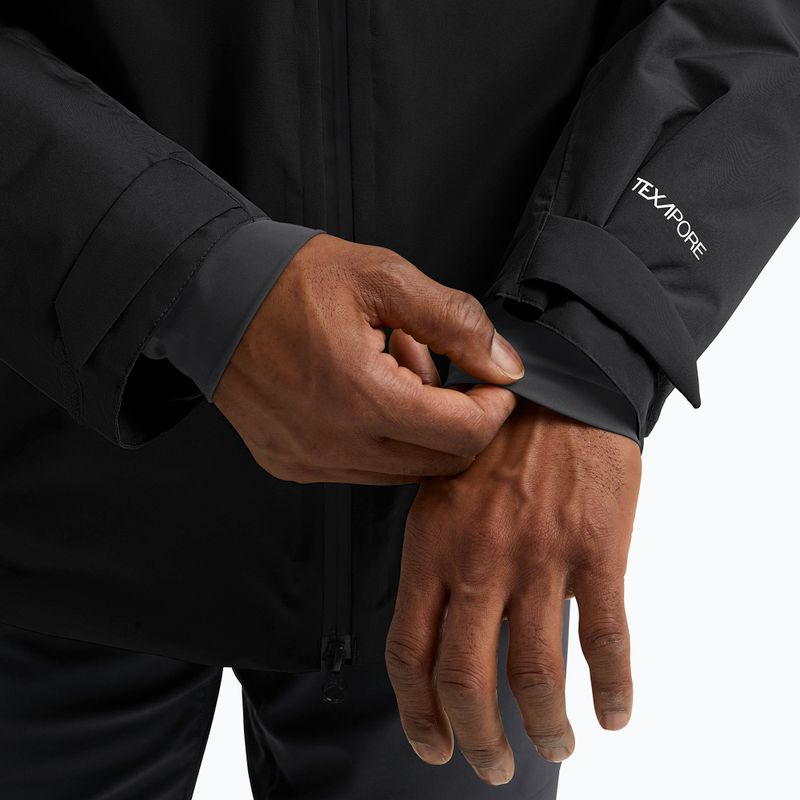 Herren-Regenjacke Jack Wolfskin Icecape 2L Down Ins Rds schwarz 5