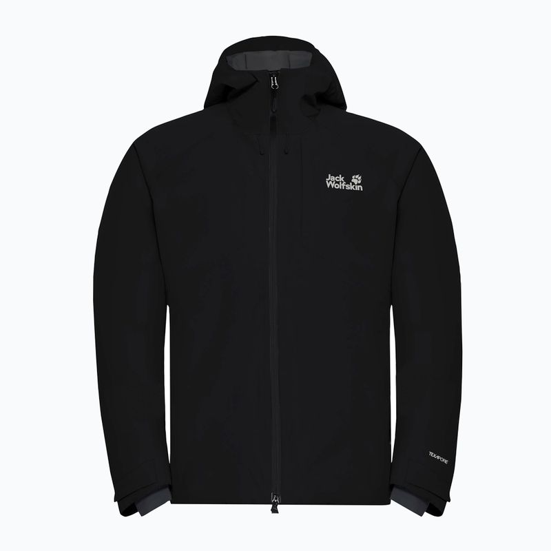 Regenjacke Herren Jack Wolfskin Icecape 2L Down Ins Rds black 7