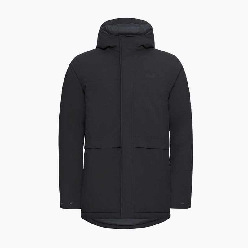 Gefütterter Herrenmantel Jack Wolfskin Cold Camp Coat black 7