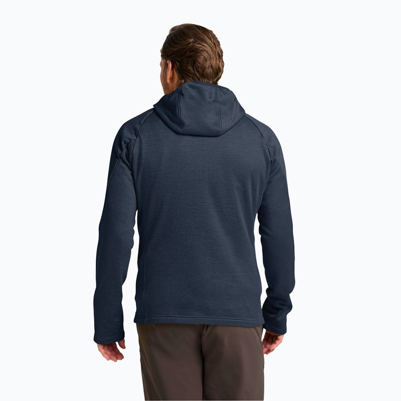Trekking Hoodie Sweatshirt Herren Jack Wolfskin Peak District Hooded Full Zip midnight sky 3