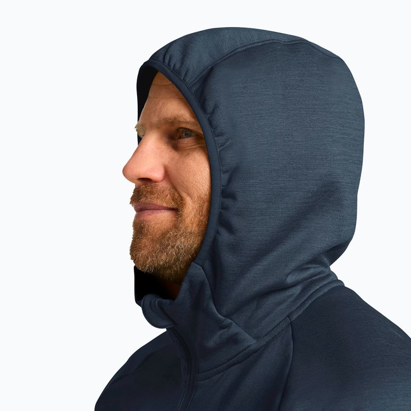 Trekking Hoodie Sweatshirt Herren Jack Wolfskin Peak District Hooded Full Zip midnight sky 4