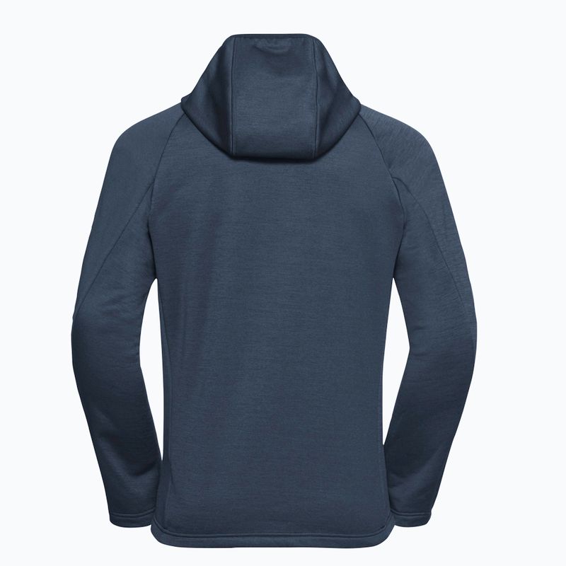 Trekking Hoodie Sweatshirt Herren Jack Wolfskin Peak District Hooded Full Zip midnight sky 8