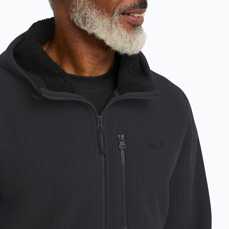 Trekking Hoodie Sweatshirt Herren Jack Wolfskin Lake Ridge Hooded black 5