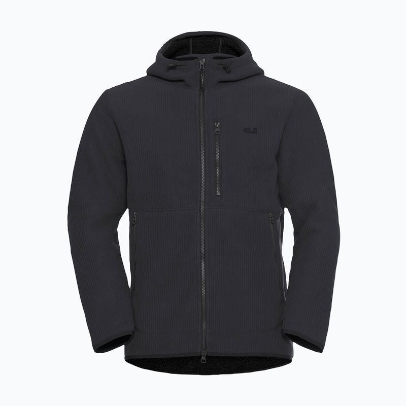 Trekking Hoodie Sweatshirt Herren Jack Wolfskin Lake Ridge Hooded black 7