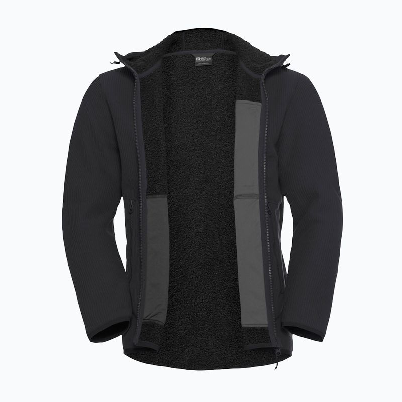 Trekking Hoodie Sweatshirt Herren Jack Wolfskin Lake Ridge Hooded black 9