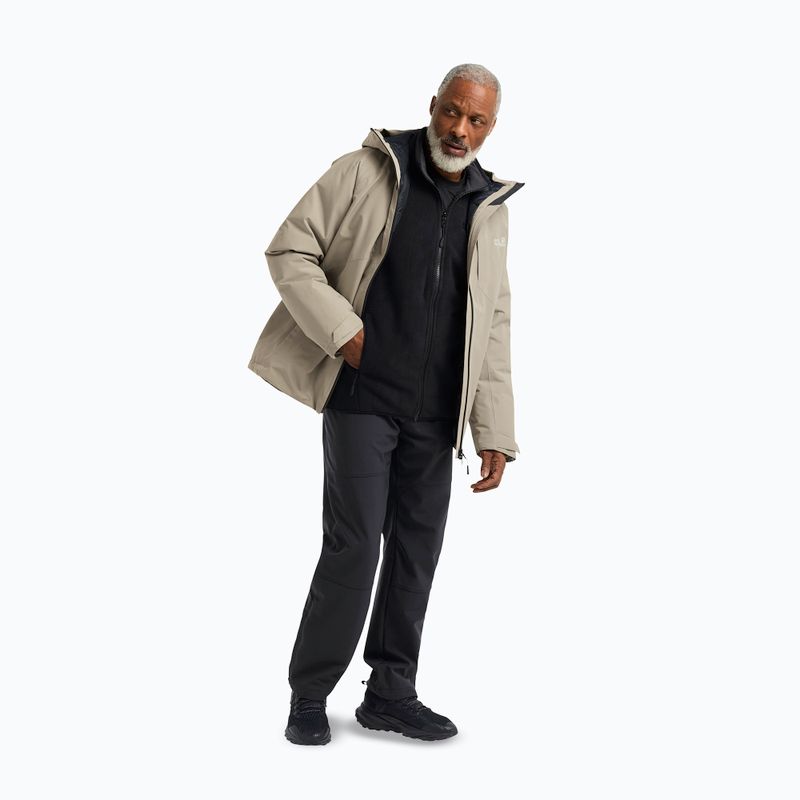 Herren-Regenjacke Jack Wolfskin Icecape 2L Down Ins Rds Leinen 2