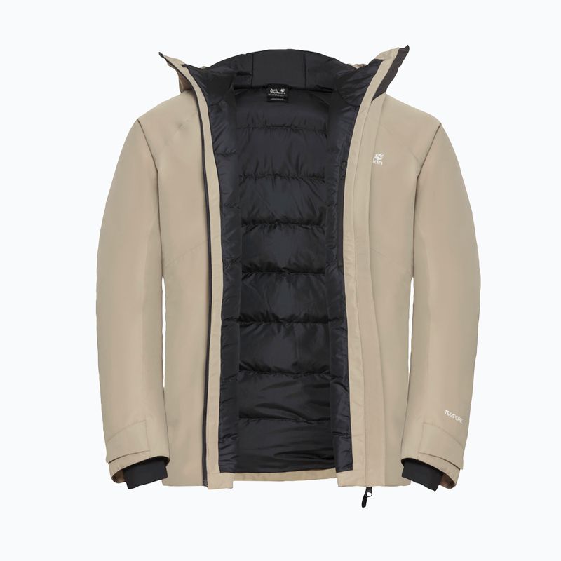 Herren-Regenjacke Jack Wolfskin Icecape 2L Down Ins Rds Leinen 9