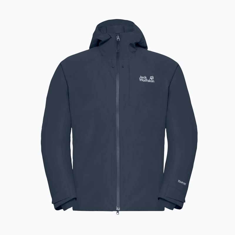 Herren-Regenjacke Jack Wolfskin Icecape 2L Down Ins Rds Mitternachtshimmel 7