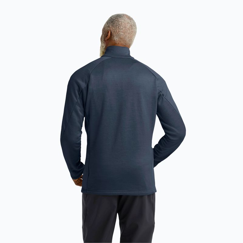 Herren-Trekking-Fleecejacke Jack Wolfskin Peak District Full Zip midnight sky 3