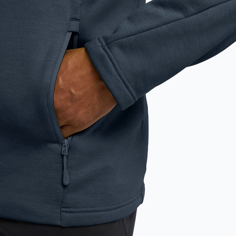 Trekking Hoodie Sweatshirt Herren Jack Wolfskin Peak District Full Zip midnight sky 6